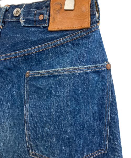BOWERY BLUE MAKERS（バワリーブルーメーカーズ）BOWERY BLUE MAKERS (バワリーブルーメーカーズ) ボタンフライデニムパンツ ネイビー サイズ:W28の古着・服飾アイテム