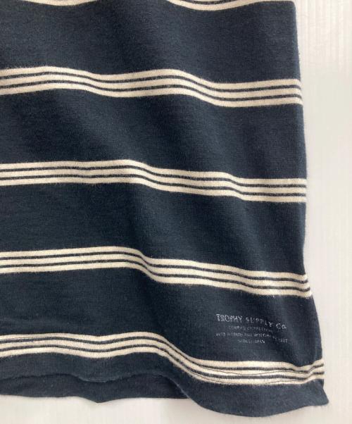 Trophy Clothing（トロフィークロージング）TROPHY CLOTHING (トロフィークロージング) ボーダーカットソー ブラック サイズ:Sの古着・服飾アイテム