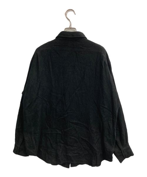 HAVERSACK（ハバーサック）HAVERSACK (ハバーサック) カシミヤシャツ ブラック サイズ:Mの古着・服飾アイテム