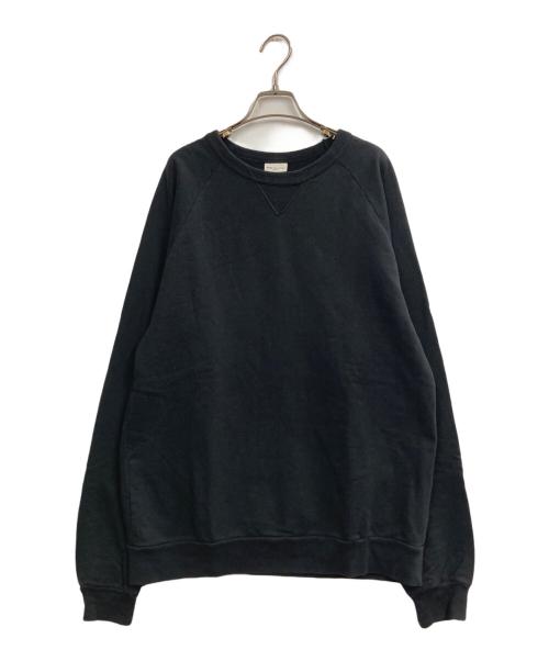 DRIES VAN NOTEN（ドリスヴァンノッテン）DRIES VAN NOTEN (ドリスヴァンノッテン) Vガゼットラグランスウェット ブラック サイズ:Ｌの古着・服飾アイテム
