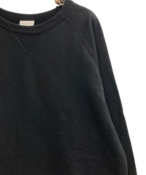 DRIES VAN NOTEN（ドリスヴァンノッテン）DRIES VAN NOTEN (ドリスヴァンノッテン) Vガゼットラグランスウェット ブラック サイズ:Ｌの古着・服飾アイテム