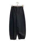 nagonstansナゴンスタンス）の古着「cropped balloon pants」｜ブラック