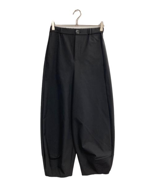 nagonstans（ナゴンスタンス）nagonstans (ナゴンスタンス) cropped balloon pants ブラック サイズ:Mの古着・服飾アイテム