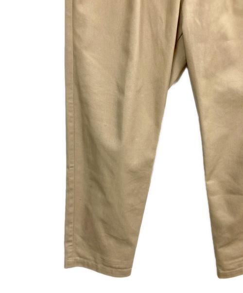 Schott（ショット）Schott (ショット) TC DOUBLE PLEATED WIDE PANTS ベージュ サイズ:Mの古着・服飾アイテム