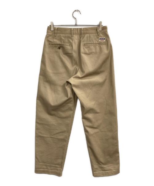 Schott（ショット）Schott (ショット) TC DOUBLE PLEATED WIDE PANTS ベージュ サイズ:Mの古着・服飾アイテム