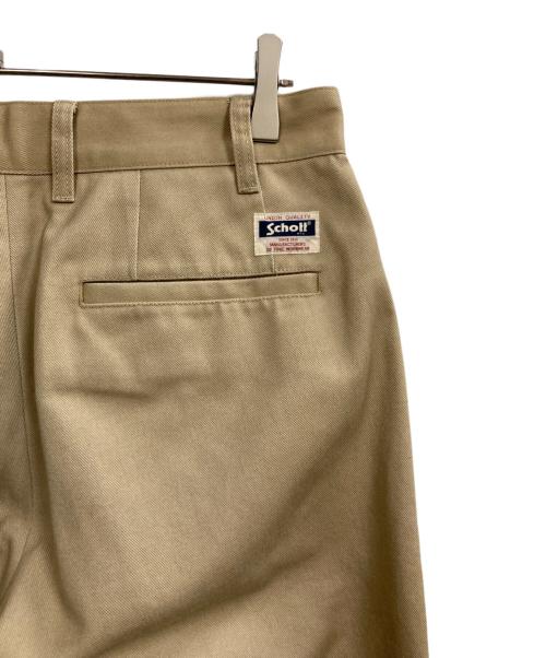 Schott（ショット）Schott (ショット) TC DOUBLE PLEATED WIDE PANTS ベージュ サイズ:Mの古着・服飾アイテム