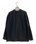 MARGARET HOWELL (マーガレットハウエル) 21AW スタンドカラー コットンボイル シャツ ネイビー サイズ:S：7000円