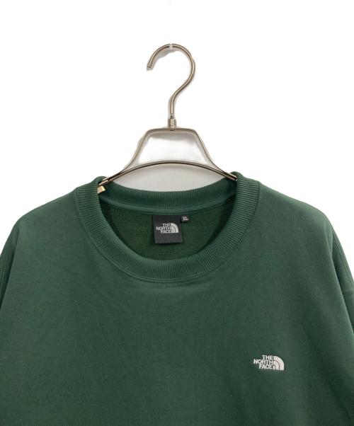 THE NORTH FACE（ザ ノース フェイス）THE NORTH FACE (ザ ノース フェイス) Small Logo Heather Sweat Crew(スモールロゴヘザースウェットクルー) グリーン サイズ:XLの古着・服飾アイテム