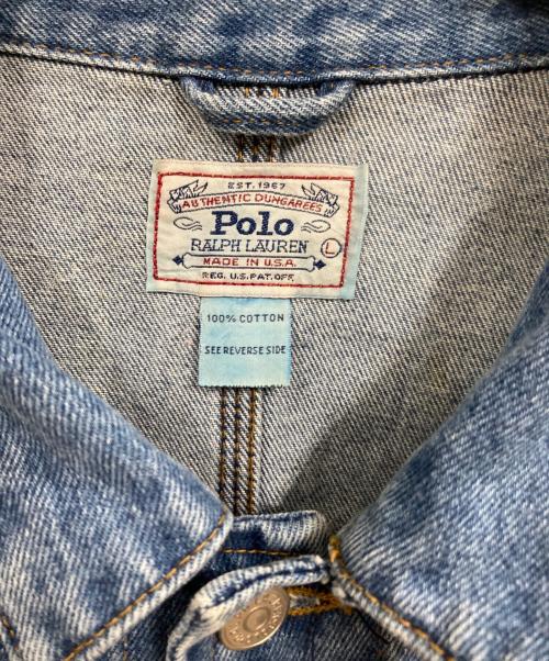 POLO RALPH LAUREN（ポロ・ラルフローレン）POLO RALPH LAUREN (ポロ・ラルフローレン) デニムジャケット ブルー サイズ:Mの古着・服飾アイテム