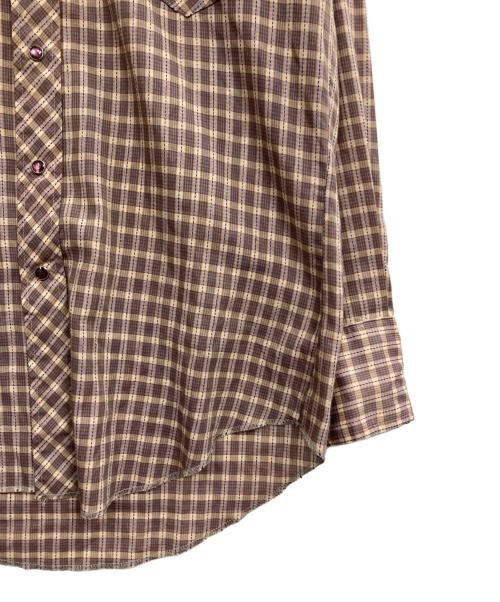 Wrangler（ラングラー）Wrangler (ラングラー) ウエスタンシャツ ベージュ サイズ:表記なし（実寸サイズをご確認ください）の古着・服飾アイテム