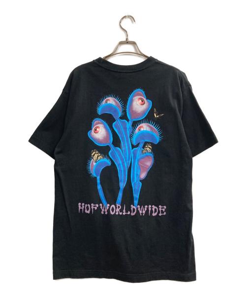 HUF（ハフ）HUF (ハフ) プリントTシャツ ブラック サイズ:Mの古着・服飾アイテム