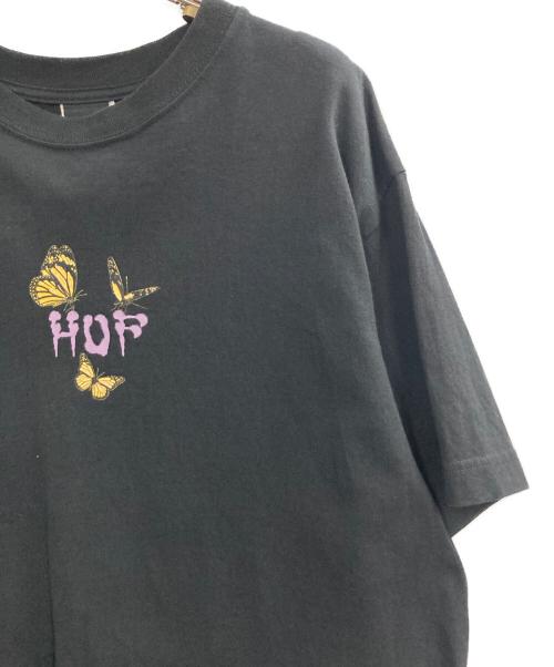 HUF（ハフ）HUF (ハフ) プリントTシャツ ブラック サイズ:Mの古着・服飾アイテム