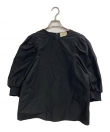 UNITED ARROWS（ユナイテッドアローズ）の古着「MANTECO パフスリーブ ブラウス ウォッシャブル」｜ブラック