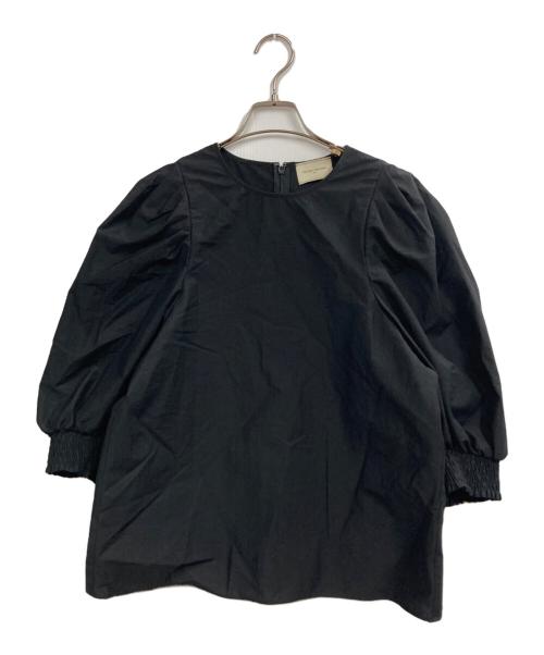 UNITED ARROWS（ユナイテッドアローズ）UNITED ARROWS (ユナイテッドアローズ) MANTECO パフスリーブ ブラウス ウォッシャブル ブラック サイズ:表記無し（実寸サイズをご確認ください）の古着・服飾アイテム