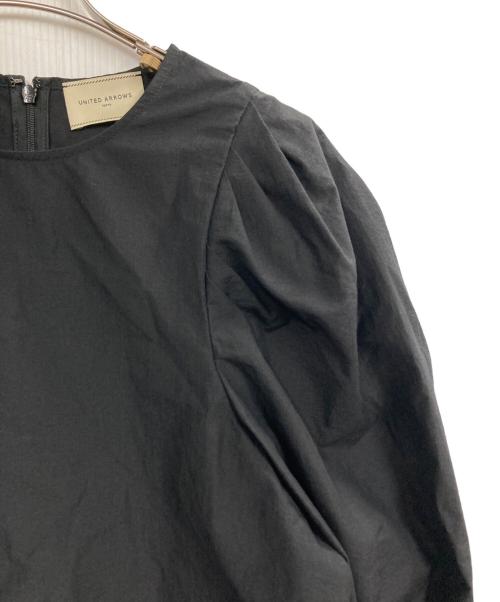 UNITED ARROWS（ユナイテッドアローズ）UNITED ARROWS (ユナイテッドアローズ) MANTECO パフスリーブ ブラウス ウォッシャブル ブラック サイズ:表記無し（実寸サイズをご確認ください）の古着・服飾アイテム