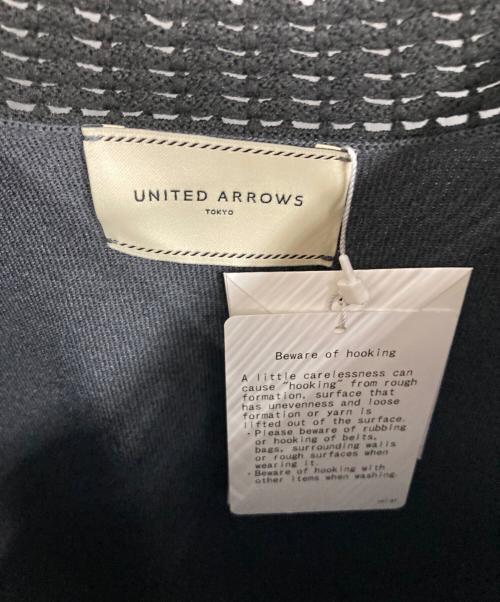 UNITED ARROWS（ユナイテッドアローズ）UNITED ARROWS (ユナイテッドアローズ) 26SS Vネック ニットチュニック ブラック サイズ:Freeの古着・服飾アイテム