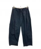 URUウル）の古着「1TUCK PANTS」｜ネイビー