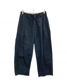URU（ウル）の古着「1TUCK PANTS」｜ネイビー