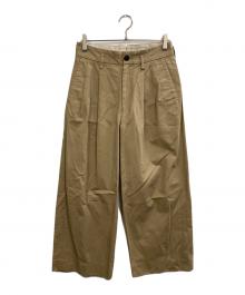 URU（ウル）の古着「2 TUCK WIDE PANTS」｜ベージュ