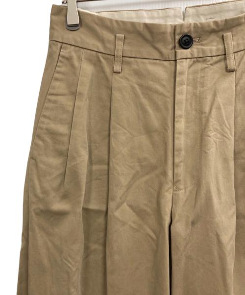 URU（ウル）URU (ウル) 2 TUCK WIDE PANTS ベージュ サイズ:1の古着・服飾アイテム