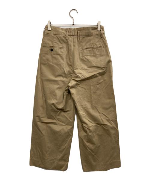 URU（ウル）URU (ウル) 2 TUCK WIDE PANTS ベージュ サイズ:1の古着・服飾アイテム