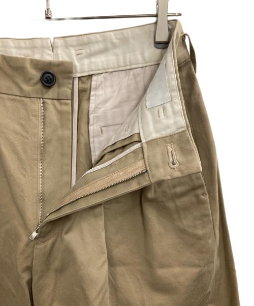 URU（ウル）URU (ウル) 2 TUCK WIDE PANTS ベージュ サイズ:1の古着・服飾アイテム