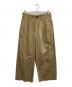 URU（ウル）の古着「2 TUCK WIDE PANTS」｜ベージュ