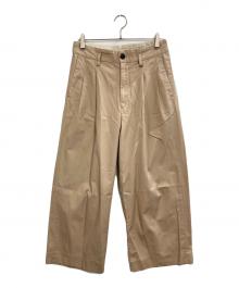 URU（ウル）の古着「2 TUCK WIDE PANTS」｜ベージュ