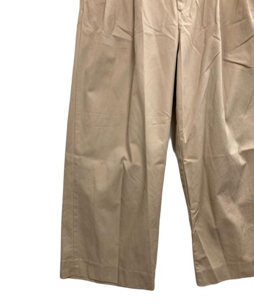 URU（ウル）URU (ウル) 2 TUCK WIDE PANTS ベージュ サイズ:2の古着・服飾アイテム