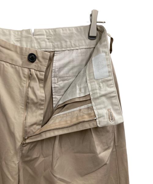 URU（ウル）URU (ウル) 2 TUCK WIDE PANTS ベージュ サイズ:2の古着・服飾アイテム