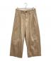 URU（ウル）の古着「2 TUCK WIDE PANTS」｜ベージュ