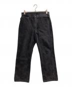 Needlesニードルズ）の古着「Boot-Cut Jean - 13oz Denim / Papillon Jq.」｜ブラック