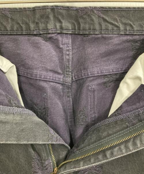 Needles（ニードルズ）Needles (ニードルズ) Boot-Cut Jean - 13oz Denim / Papillon Jq. ブラック サイズ:Mの古着・服飾アイテム