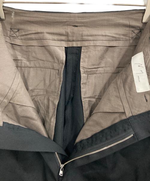 ANCELLM（アンセルム）ANCELLM (アンセルム) WOOL DAMAGE WIDE SLACKS ブラック サイズ:１の古着・服飾アイテム