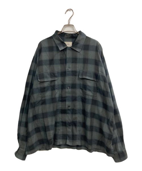 ANOTHER OFFICE（アナザーオフィス）ANOTHER OFFICE (アナザーオフィス) Granada Open-Collar Shirt グレー サイズ:2の古着・服飾アイテム