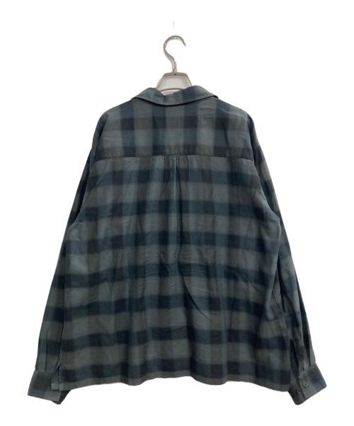 ANOTHER OFFICE（アナザーオフィス）ANOTHER OFFICE (アナザーオフィス) Granada Open-Collar Shirt グレー サイズ:2の古着・服飾アイテム