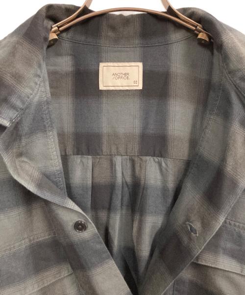 ANOTHER OFFICE（アナザーオフィス）ANOTHER OFFICE (アナザーオフィス) Granada Open-Collar Shirt グレー サイズ:2の古着・服飾アイテム