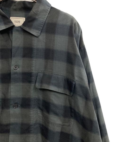 ANOTHER OFFICE（アナザーオフィス）ANOTHER OFFICE (アナザーオフィス) Granada Open-Collar Shirt グレー サイズ:2の古着・服飾アイテム