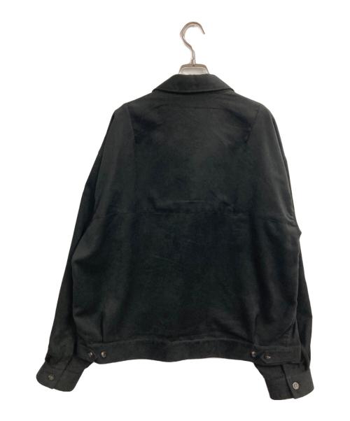 ANCELLM（アンセルム）ANCELLM (アンセルム) VEGAN SUEDE WORK SHIRT BLOUSON ブラック サイズ:2の古着・服飾アイテム