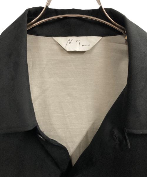 ANCELLM（アンセルム）ANCELLM (アンセルム) VEGAN SUEDE WORK SHIRT BLOUSON ブラック サイズ:2の古着・服飾アイテム