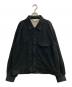 ANCELLM（アンセルム）の古着「VEGAN SUEDE WORK SHIRT BLOUSON」｜ブラック