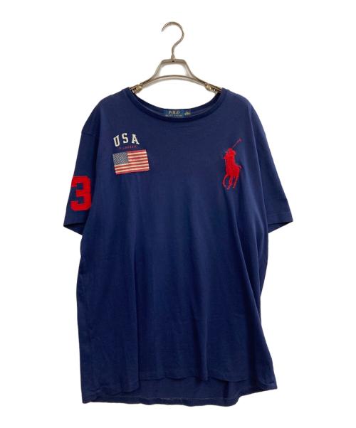 POLO RALPH LAUREN（ポロ・ラルフローレン）POLO RALPH LAUREN (ポロ・ラルフローレン) ビッグポニーTシャツ ネイビー サイズ:XLの古着・服飾アイテム