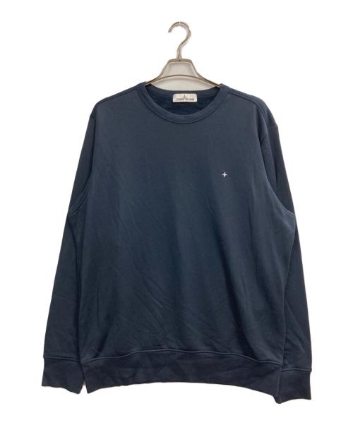 STONE ISLAND（ストーンアイランド）STONE ISLAND (ストーンアイランド) ORGANIC COTTON POLYESTER SEAQUAL スウェット ネイビー サイズ:XLの古着・服飾アイテム