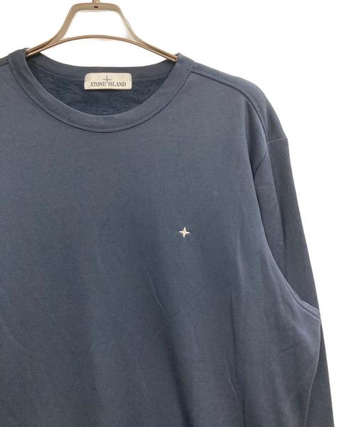 STONE ISLAND（ストーンアイランド）STONE ISLAND (ストーンアイランド) ORGANIC COTTON POLYESTER SEAQUAL スウェット ネイビー サイズ:XLの古着・服飾アイテム