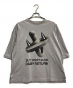BABY RETURNベイビーリターン）の古着「プリントTシャツ」｜グレー