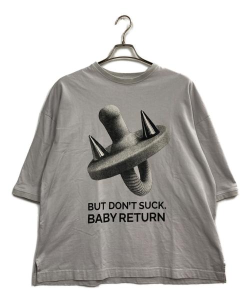 BABY RETURN（ベイビーリターン）BABY RETURN (ベイビーリターン) プリントTシャツ グレー サイズ:Freeの古着・服飾アイテム