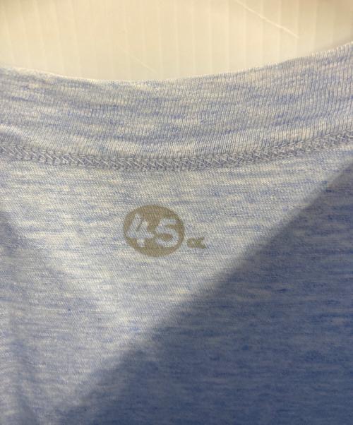 45R（フォーティファイブ・アール）45R (フォーティファイブ・アール) Tシャツ スカイブルー サイズ:2の古着・服飾アイテム