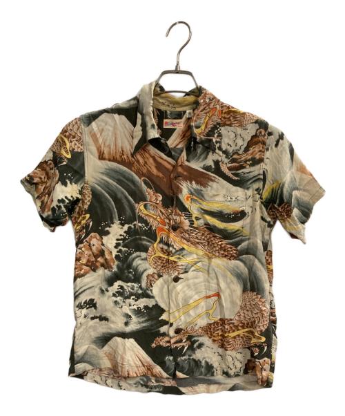 Sun Surf（サンサーフ）Sun Surf (サンサーフ) レーヨンアロハシャツ ベージュ サイズ:XSの古着・服飾アイテム