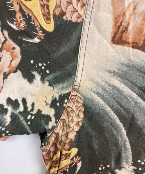 Sun Surf（サンサーフ）Sun Surf (サンサーフ) レーヨンアロハシャツ ベージュ サイズ:XSの古着・服飾アイテム