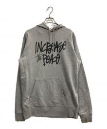 stussy（ステューシー）の古着「INCREASE THE PEACE HOODIE」｜グレー